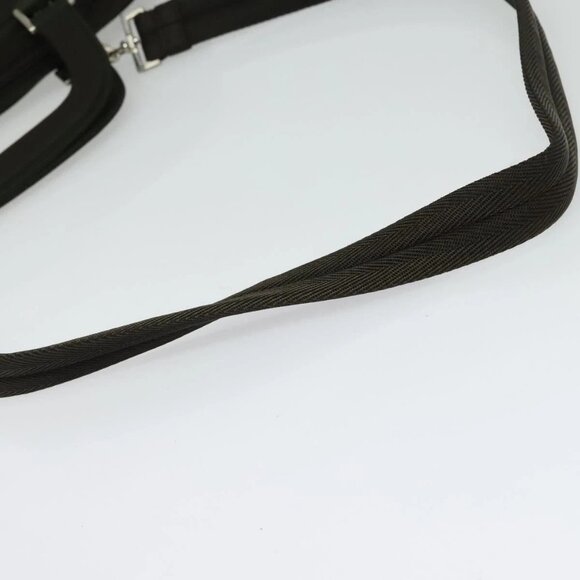 PRADA Hand Bag Nylon 2way Khaki Silver Auth BA4485 - Picture 10 of 16